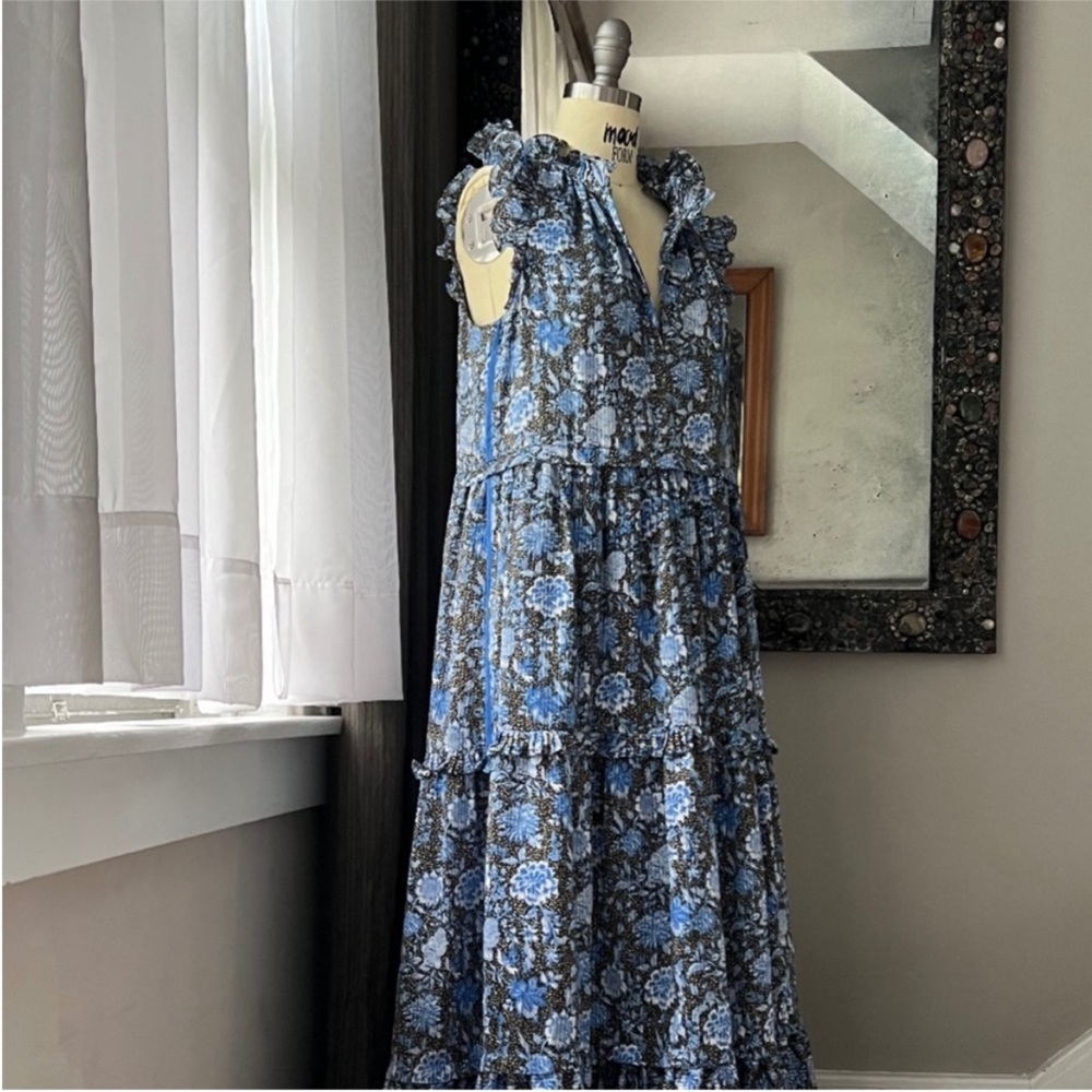 ME+EM Blue Floral Maxi Dress - Picture 3 of 9
